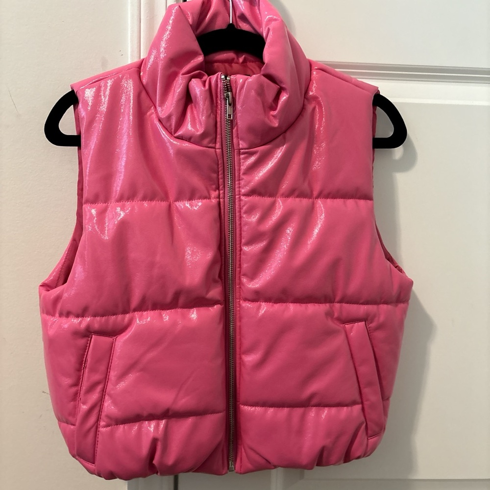 Ambiance Pink Quilted Puffer Vest